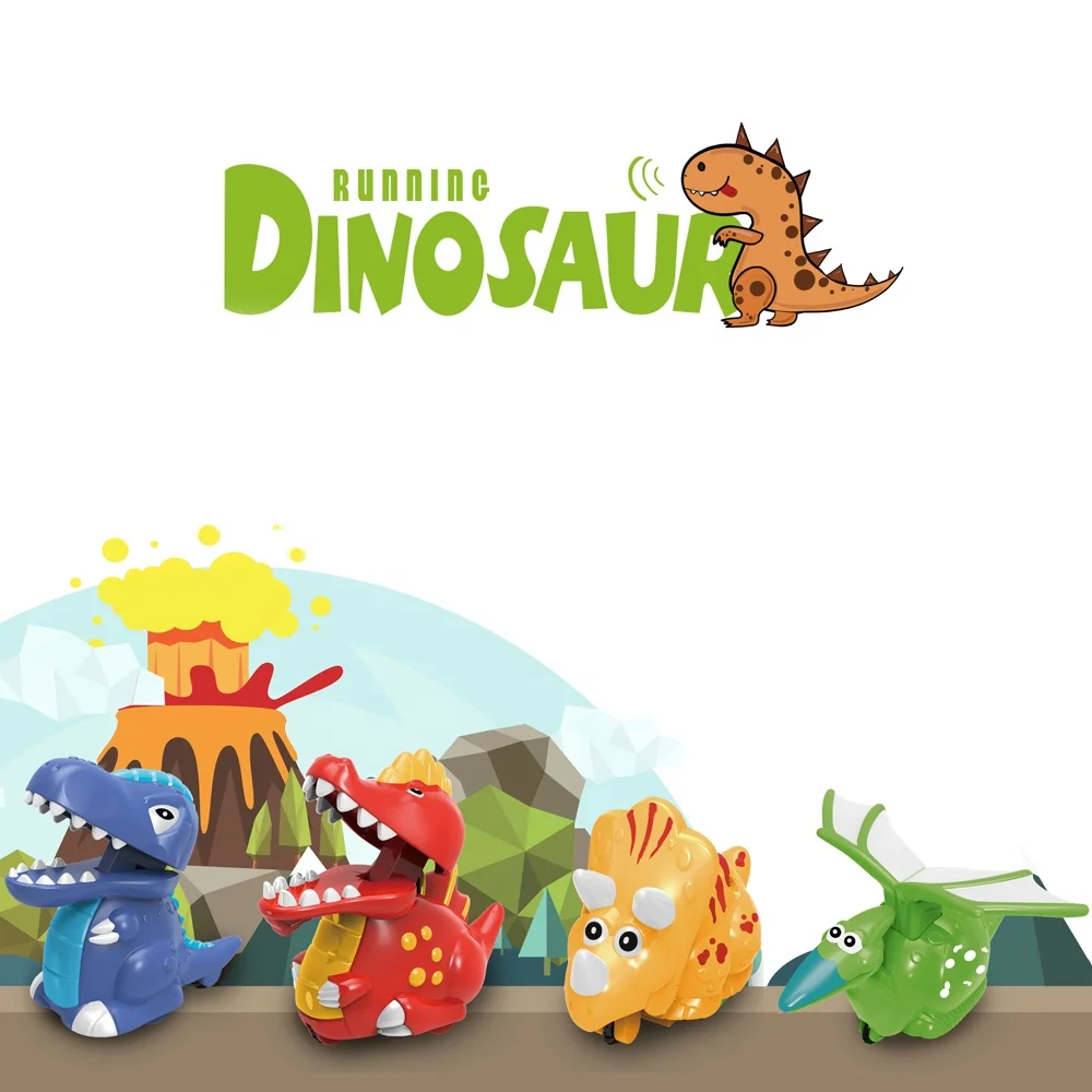 4 шт. детский мини-Динозавр для бега