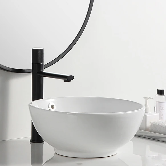 Modern Round Ceramic Art Basin Lavabo Sanitary Ware Counter Top Wash Basin Ceramic Bathroom Sinks
