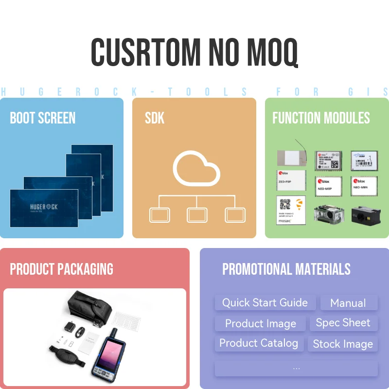 HUGEROCK G60F cors system pda hand held pos terminal android industrial rugged panel gps navigation rtk  antenna