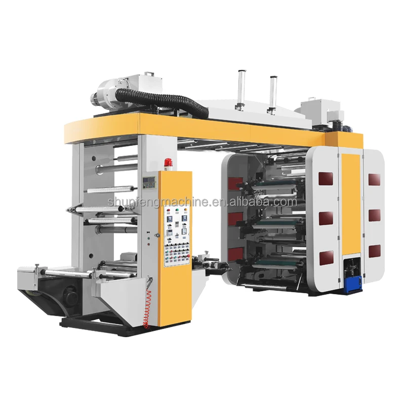 2 4 6 8 Flexo Printer for PVC Heat Shrinkable Film