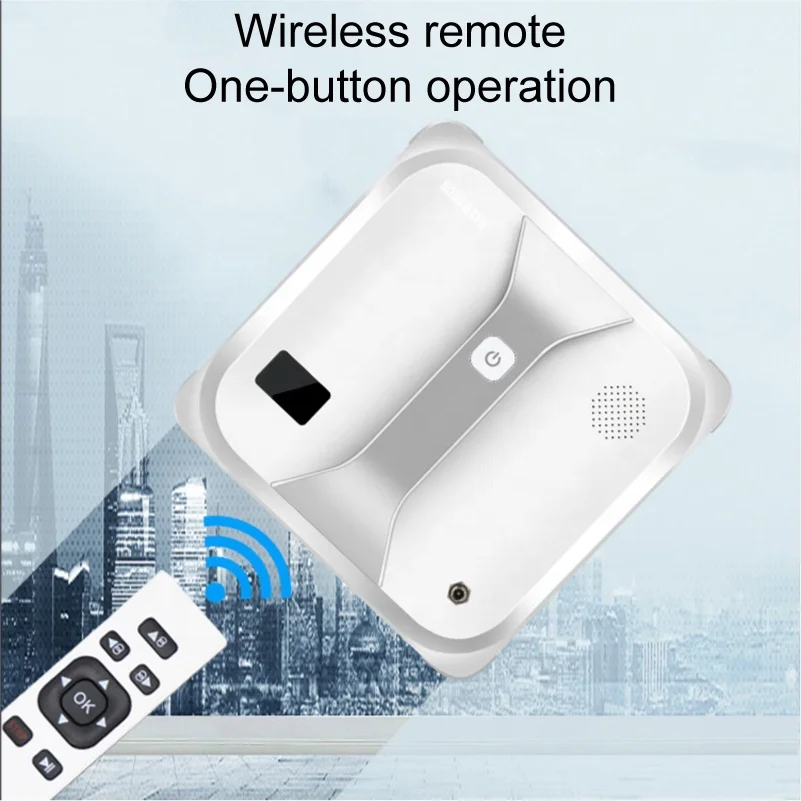 Electric Window cleaner robot cleaning robot with ultrasonic water spray smart route planing Built-in battery