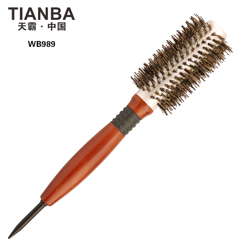 Best Selling Wholesale Ceramic Round Hair Brush With Tip Tail For Salon