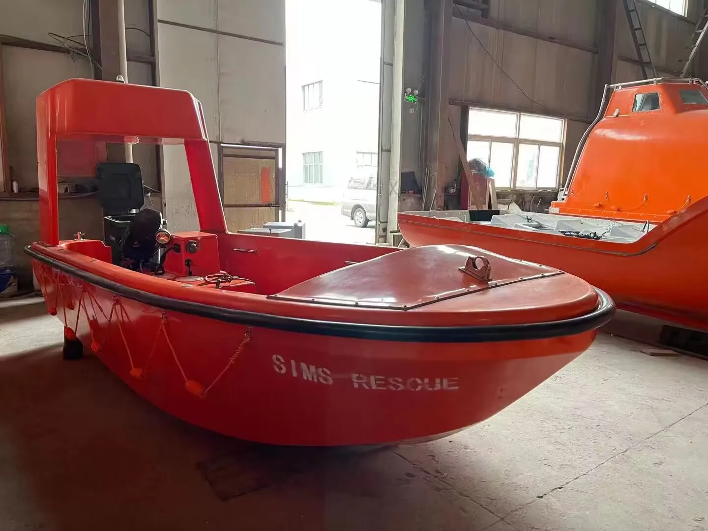 Marine rescue boat F.R.P Solas fast rescue boat fiberglass rescue boat