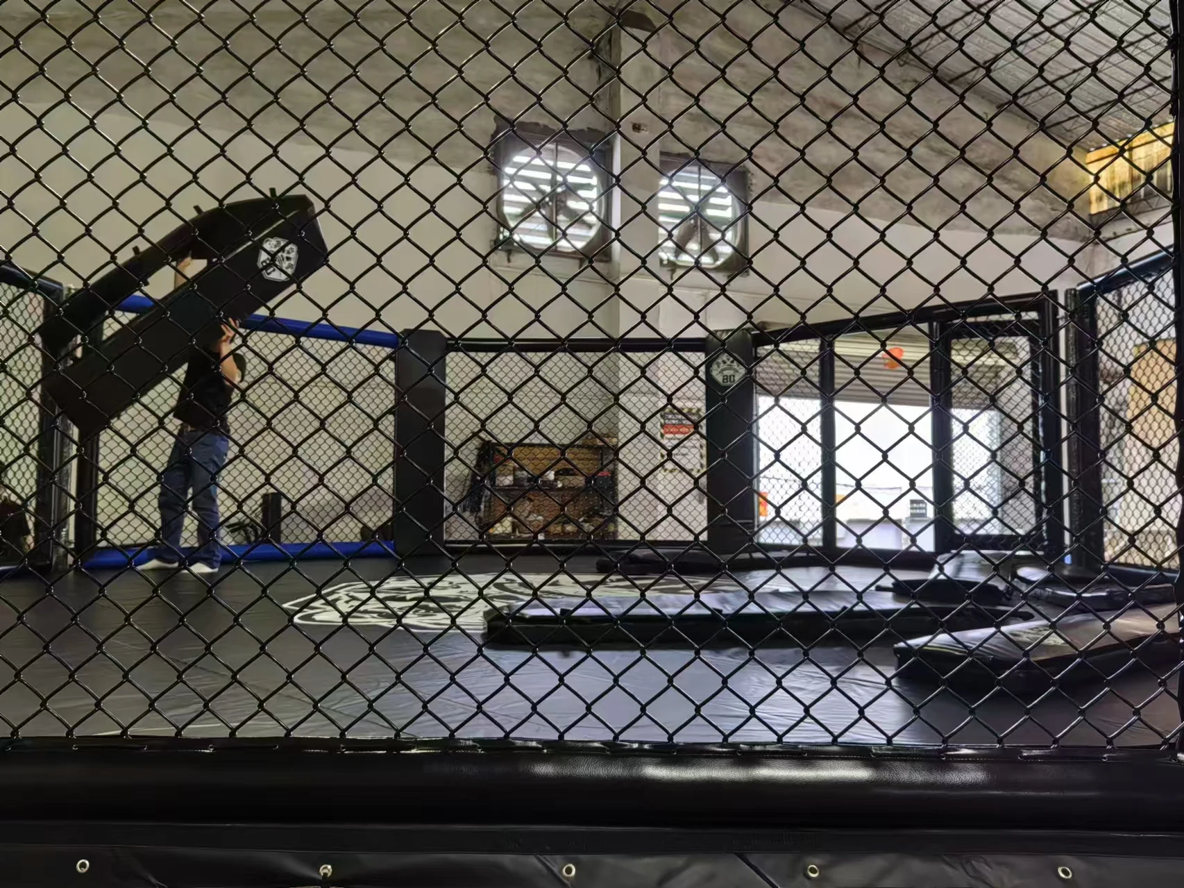 Boxing ring master boxing equipment MMA cage martial art floor or customized octagon or hexagon octagonal elevated MMA cage