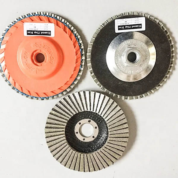 4.5 Inch Electroplated Diamond Polishing Pad Flap Sanding Grinding Wheel Discs