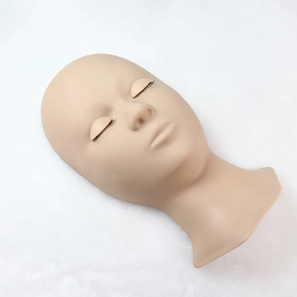 Training Customized Practice Mannequin Head With Removable Eyelids For Eyelash Extensions Training
