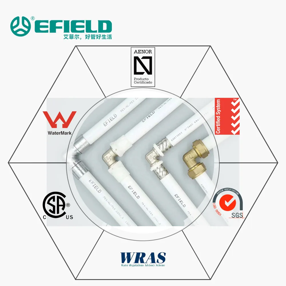 Factory direct sale Water Supply Heating Pipe PEX AL PEX grey Color 20-110mm Plastic Water Tube Pipe