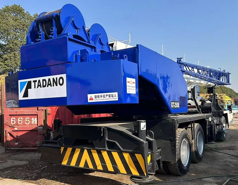 Подержанный Tadano GT250E 25ton автокран Mitsubishi двигатель макс. подъемная нагрузка