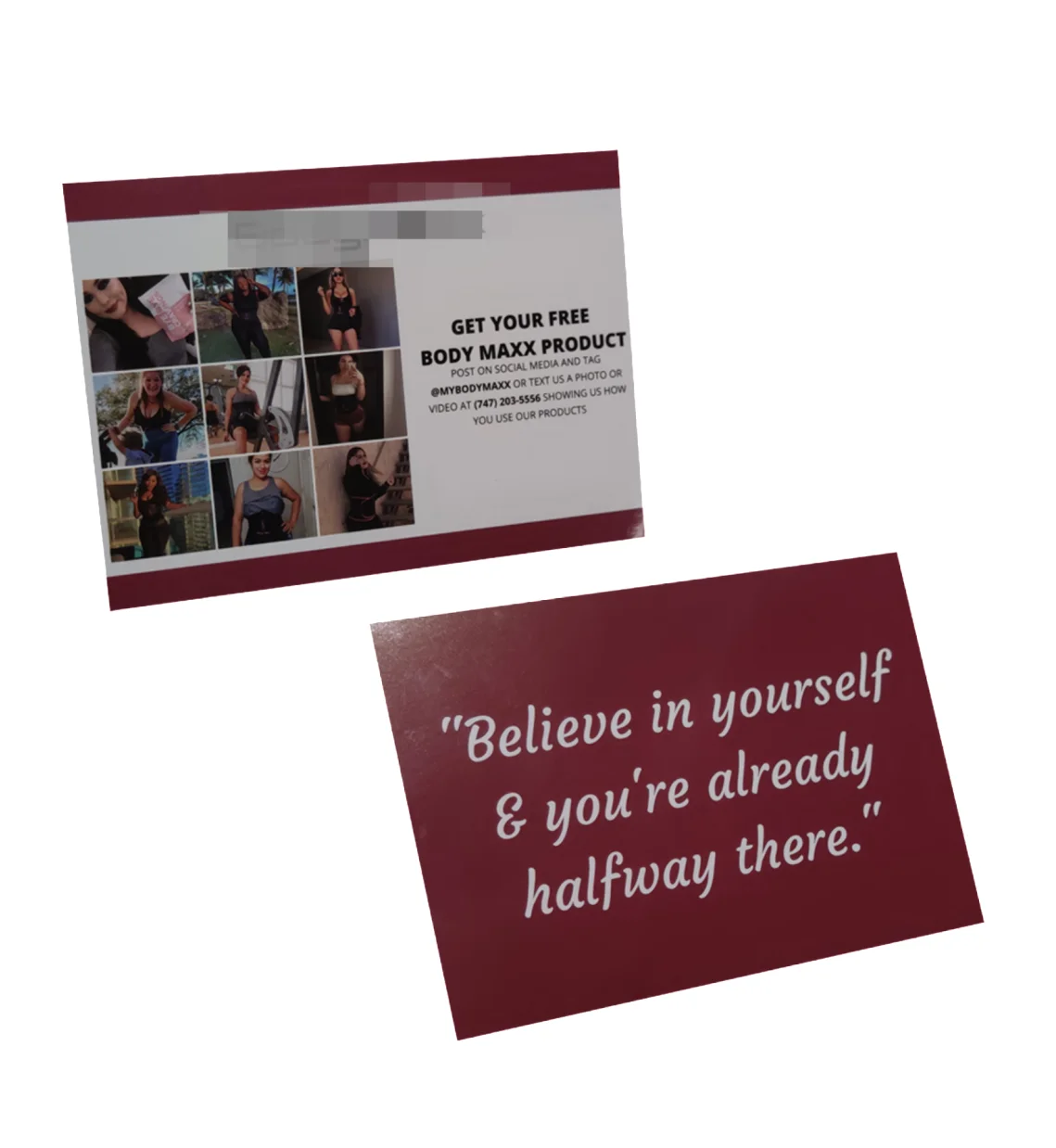 Высококачественная рекламная пластиковая карта PP/PVC с инструкцией по эксплуатации