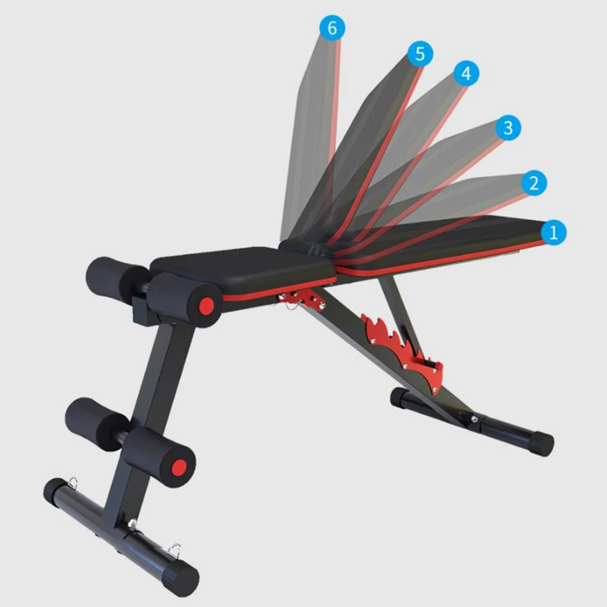 Gym Bench Press with Incline and Decline Flat Exercise Adjustable Foldable dumbbell Weight Bench