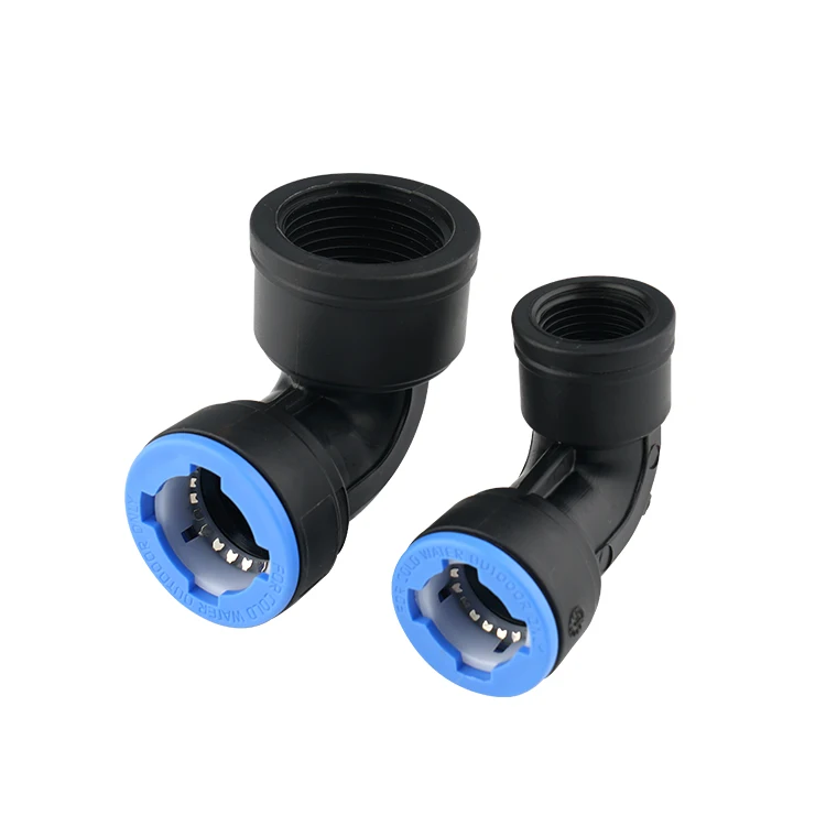 Irriplast Brand pipe and fittings pp push fittings Female thread Elbow  for HDPE  and PPR pipes