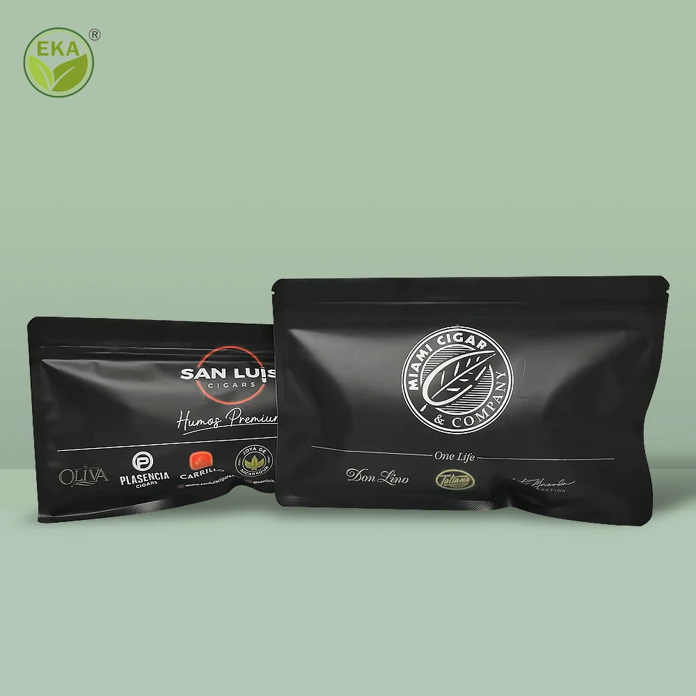 Child Resistant Mylar 5G 10G Plastic With Resealable Zipper Custom Logo Smoking Pipe Smell Proof Cigar Tobacco Pouch Bag