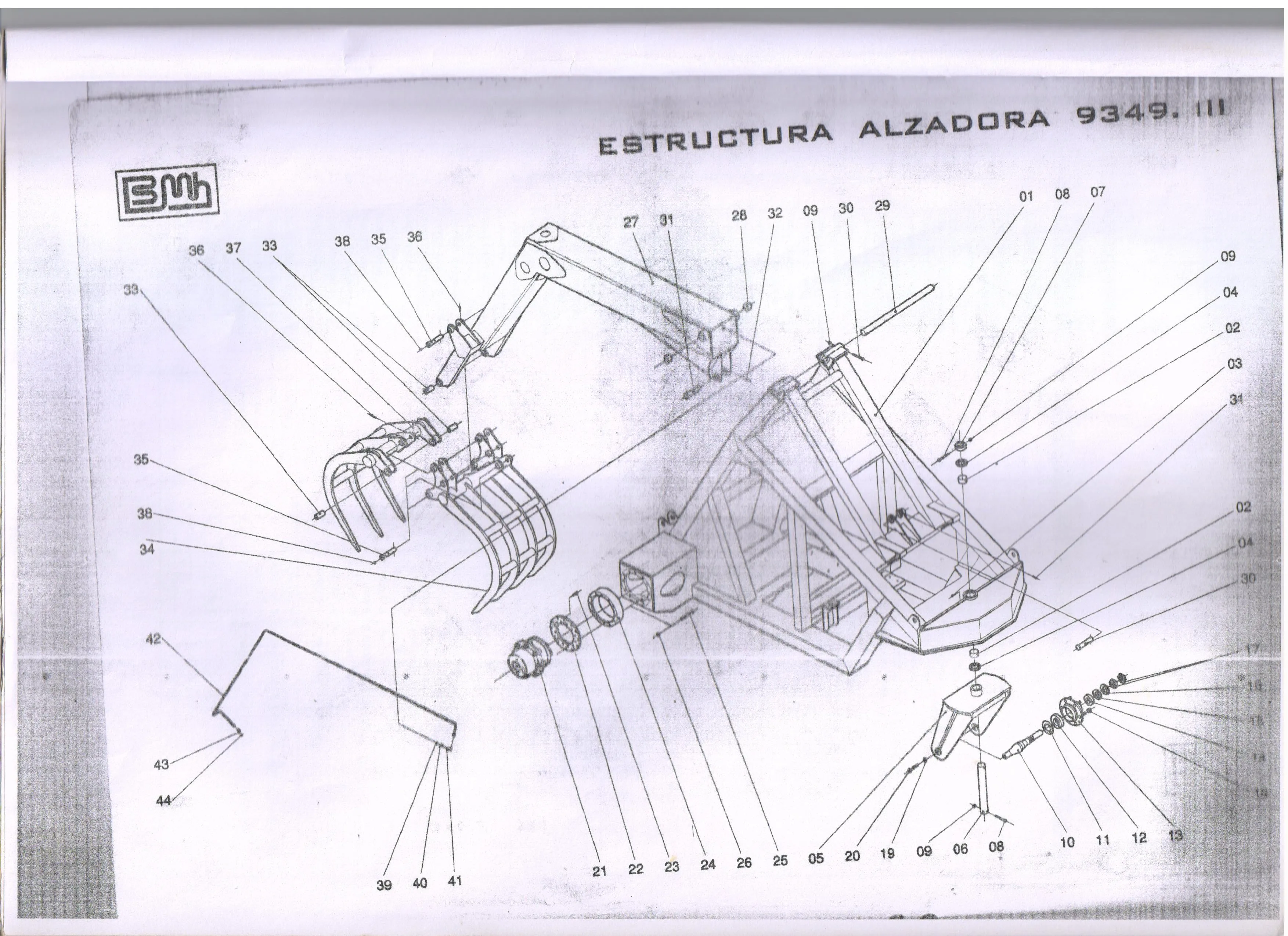 Hongyuan brand tri wheels logger BELL 225 model