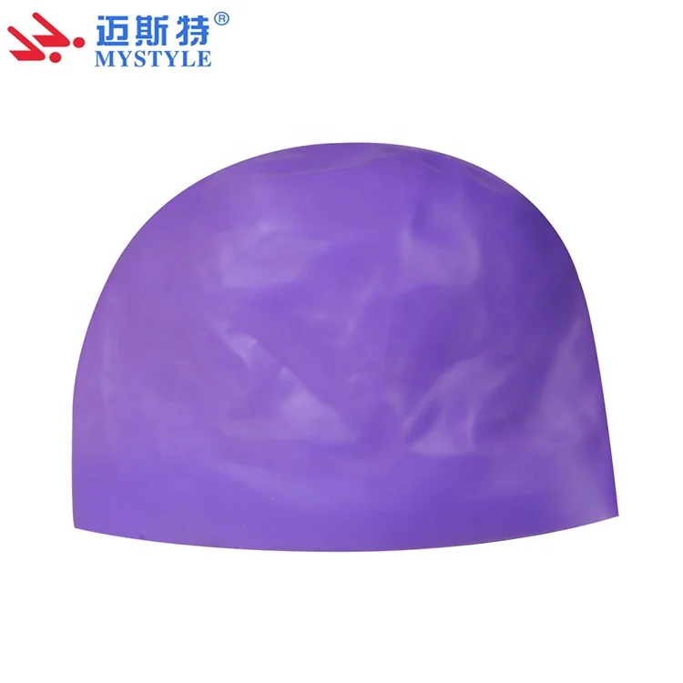 professional 3D swim cap round swim caps dome swim caps for racing