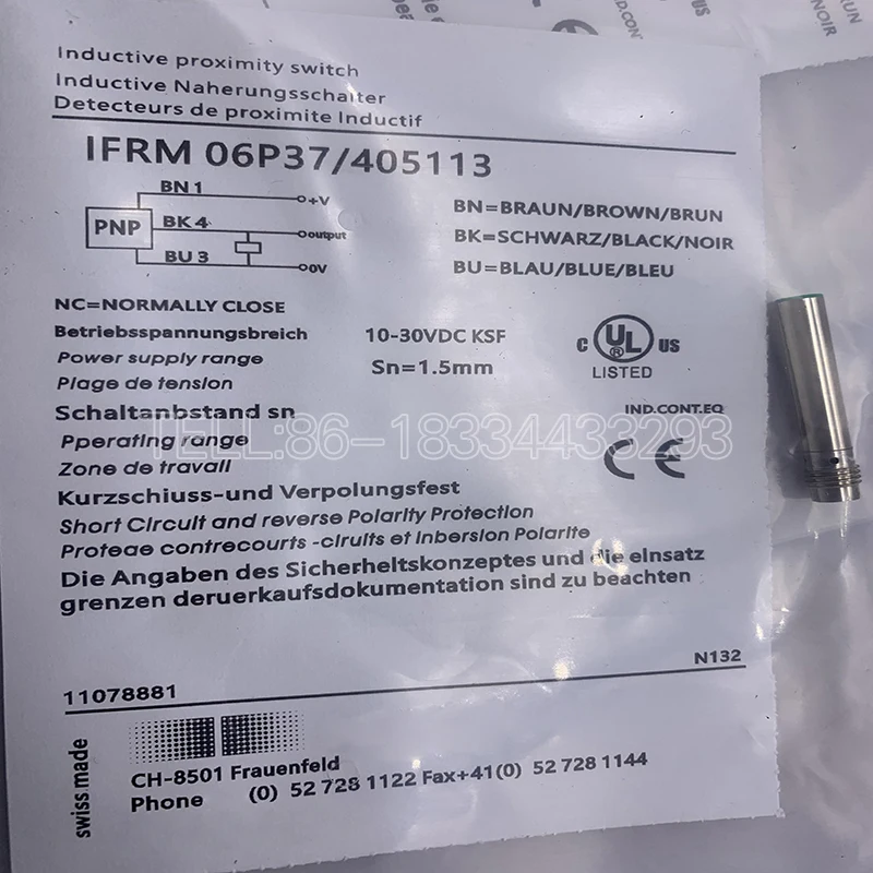 100% new original Proximity switch sensor IFRM 12P1704/S14L IFRM 12P3701/S14L one year warranty