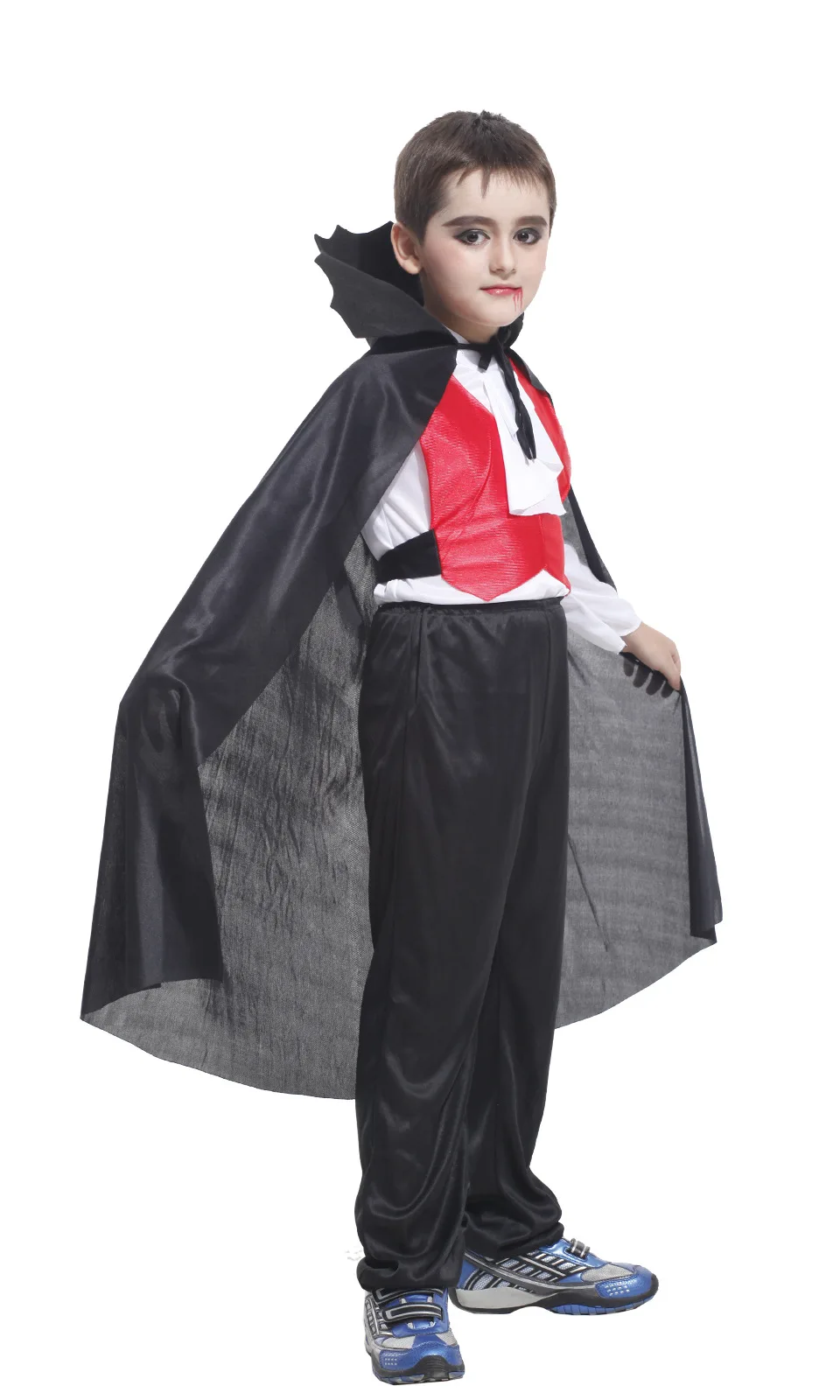 Wholesale Halloween Boys Costumes Carnival Children Horror Red Hood Night Robr Vampire Costume For Kids Boys