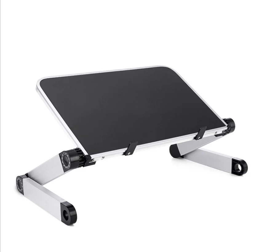 Adjustable Aluminum Laptop Cooling Table w/ Fans & USB Hub stand riser holder