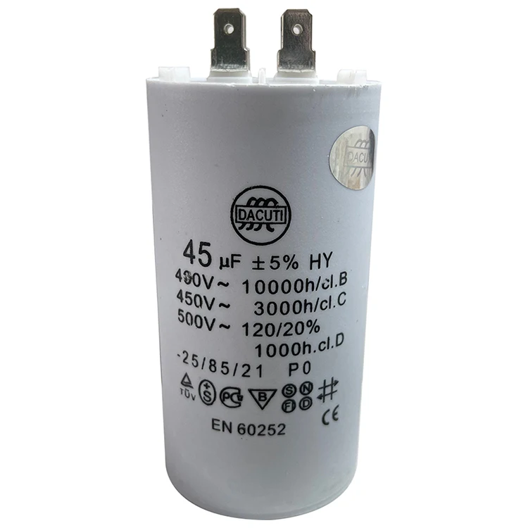 Конденсатор cbb60 20 мкФ 450vac 50/60hz
