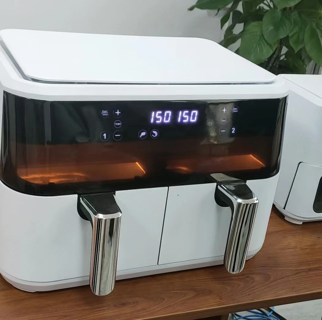 Large Oven Air Frier Dual Air Fryer 12l With Two Frying Basket 6l Oil-less Cooker Deep Fryers Electric Air Fryer Oven