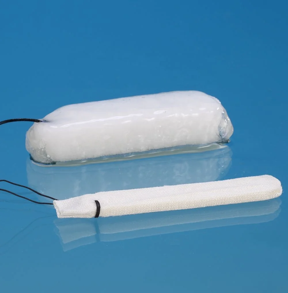 Medical PVA Nasal Dressing Sterile Hemostatic Sponge With Gauze