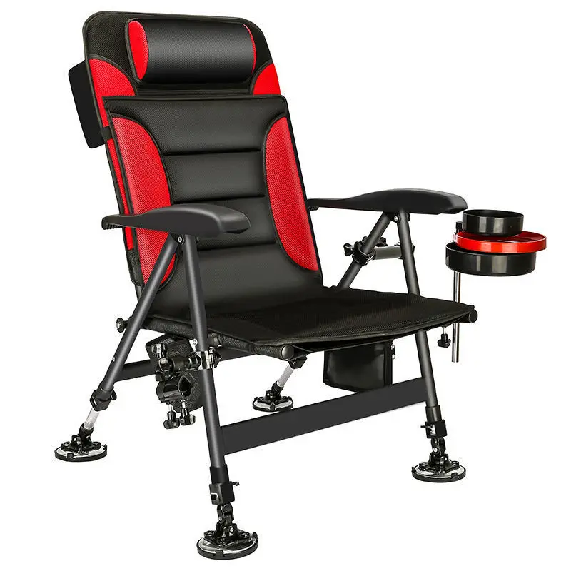 Wholesale Five Gear Adjustable Backrest Lift  Outdoor Portable Folding Recliner Camping Garden  Chair