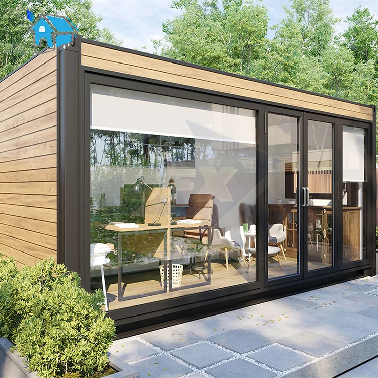 Luxury modern design prefabricated container house with 2 stories 2 bedroom 40ft low cost high quality steel structure