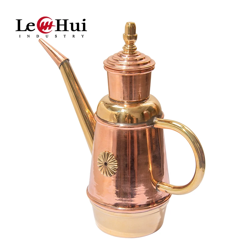 Handmade Copper Oil Cruet kitchen oil can450ml/1000ml cooking olive oil bottle pot