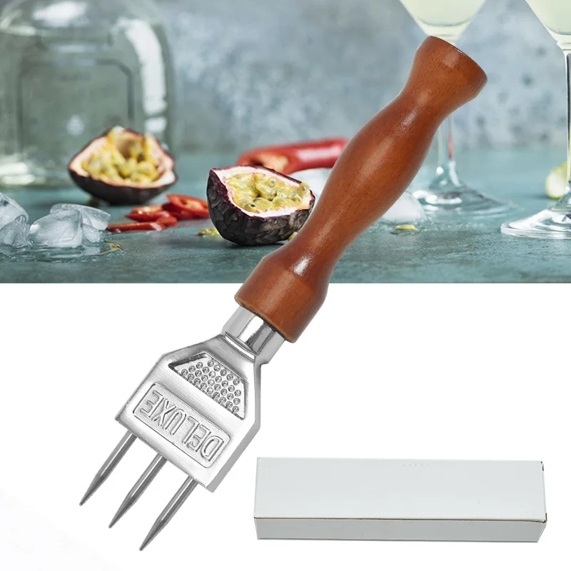 Ледорубка из цинкового сплава с безопасной деревянной ручкой креативная дробилка льда в японском стиле Измельчитель