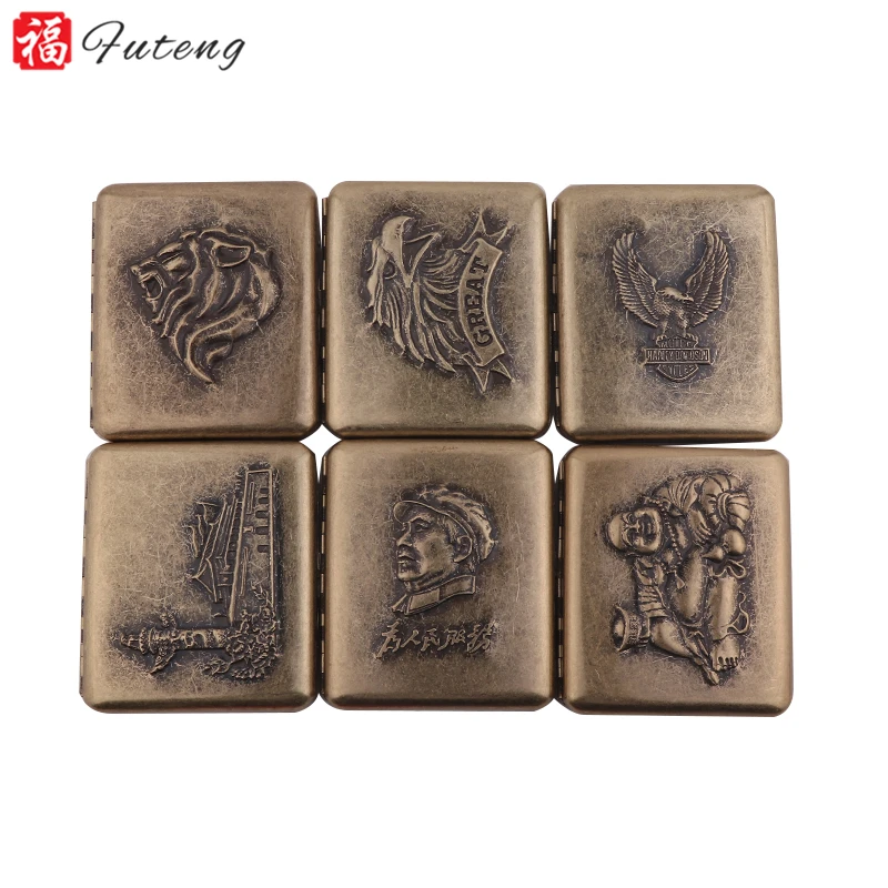  Новая модель металлических сигарет Futeng 16 шт. высокое качество сигаретная коробка с логотипом на