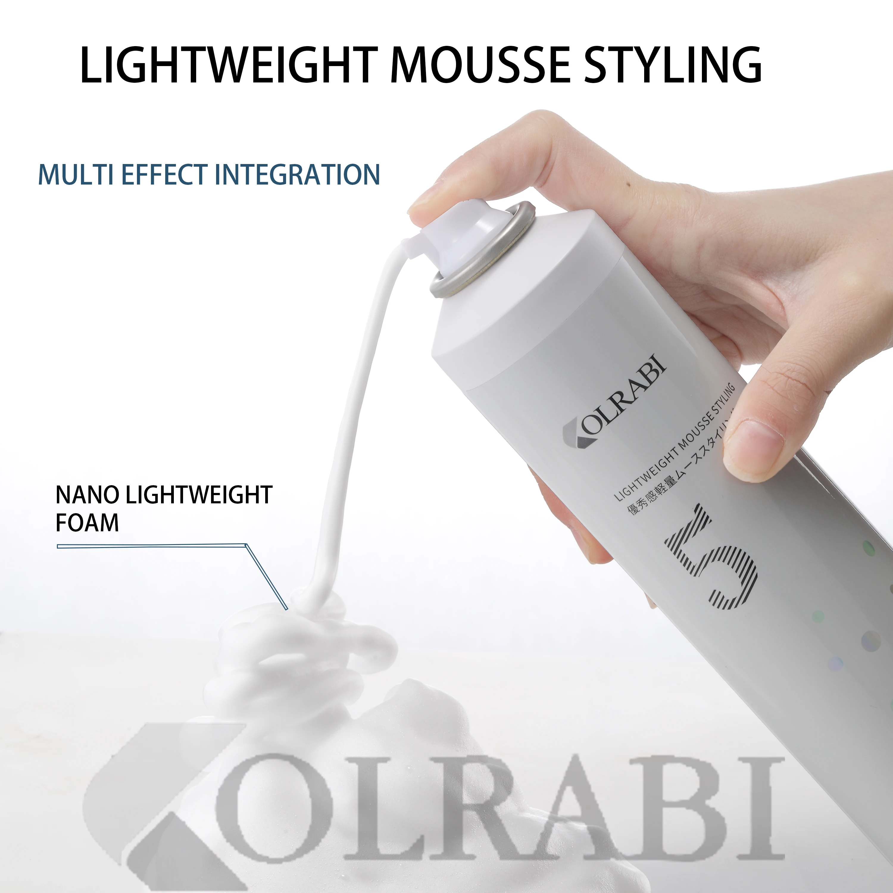 Moisture Flexible Hold Coconut Milk Curl Foam Mousse for Curly Hair Styling