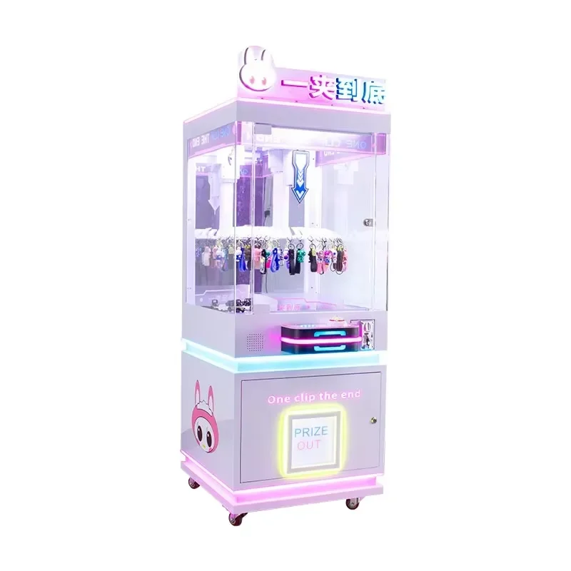Personal Clip Sticker Card Clamp Machine Claw Crane Coin Operated Customized 4 Players Mini Boutique Clip Prize Game Machines