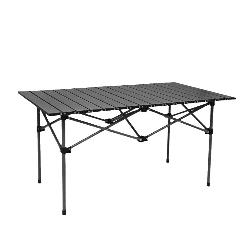 Outdoor Folding Long Table Tourist Portable Storage Egg Roll Table Camping Desk Barbecue Easy To Install Picnic Outdoor Tables