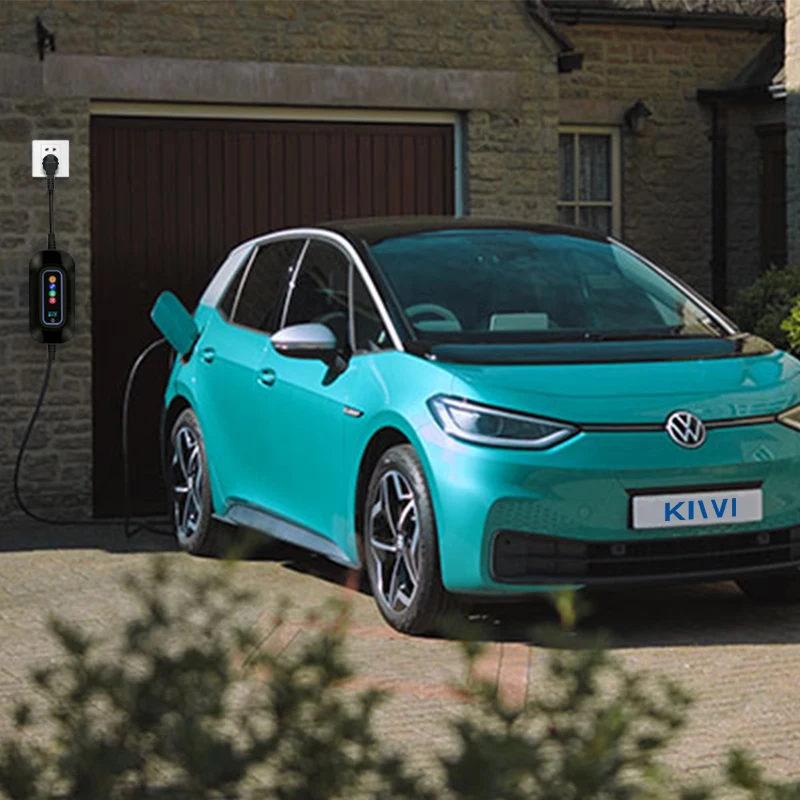 Type 2 Plug In Sae J1772 Type1 16a 220v EV Car Portable Charger Mobile Ev Charger 5m Cable Hot Sale