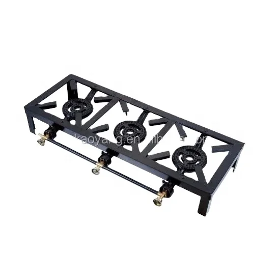 BOWEI Cast iron stove Gas stove tabletop LPG stove 3 burner
