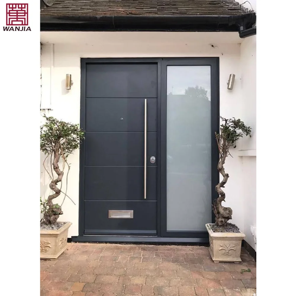 Manufacturer Customized OEM House Exterior Aluminium Casement Door Entry Security Door