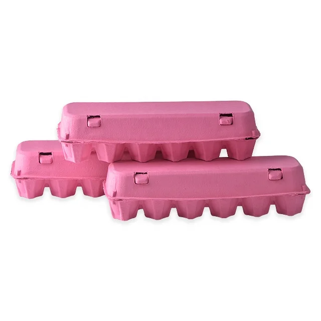 Eco-friendly biodegradable customized dozen egg carton crafts ,12  egg packaging , egg boxes for sale