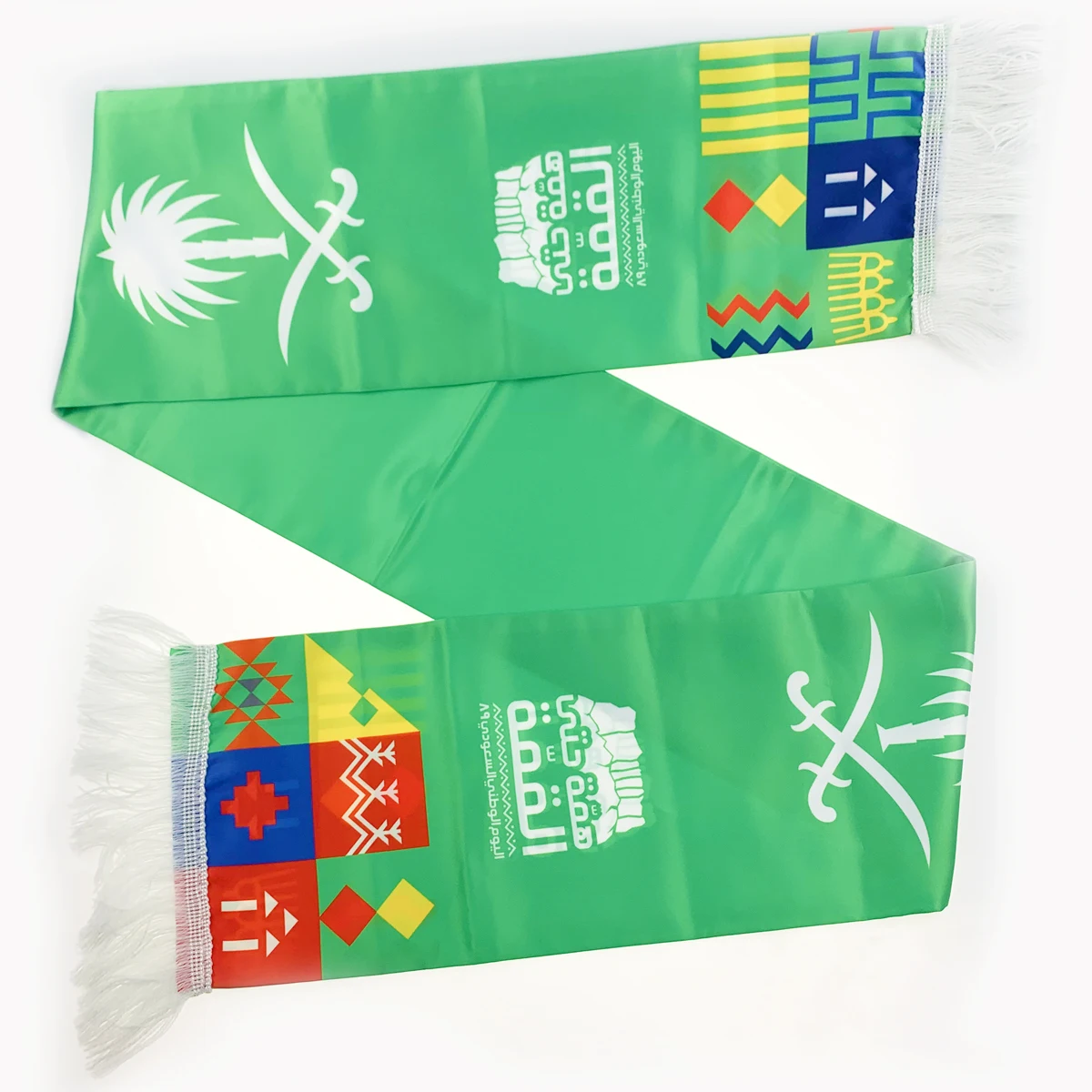 Wholesale Customized World Football Cup Football Team Club Scarf Double Sided Printing and Dyeing Fan Scarf Soccer Scarf Custom