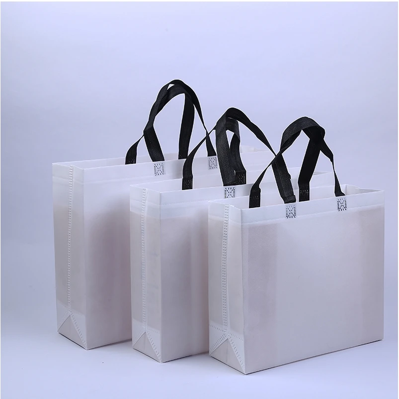 Модная цветная пустая Нетканая сумка, рекламная Экологичная хозяйственная сумка для супермаркетов, с логотипом может быть c