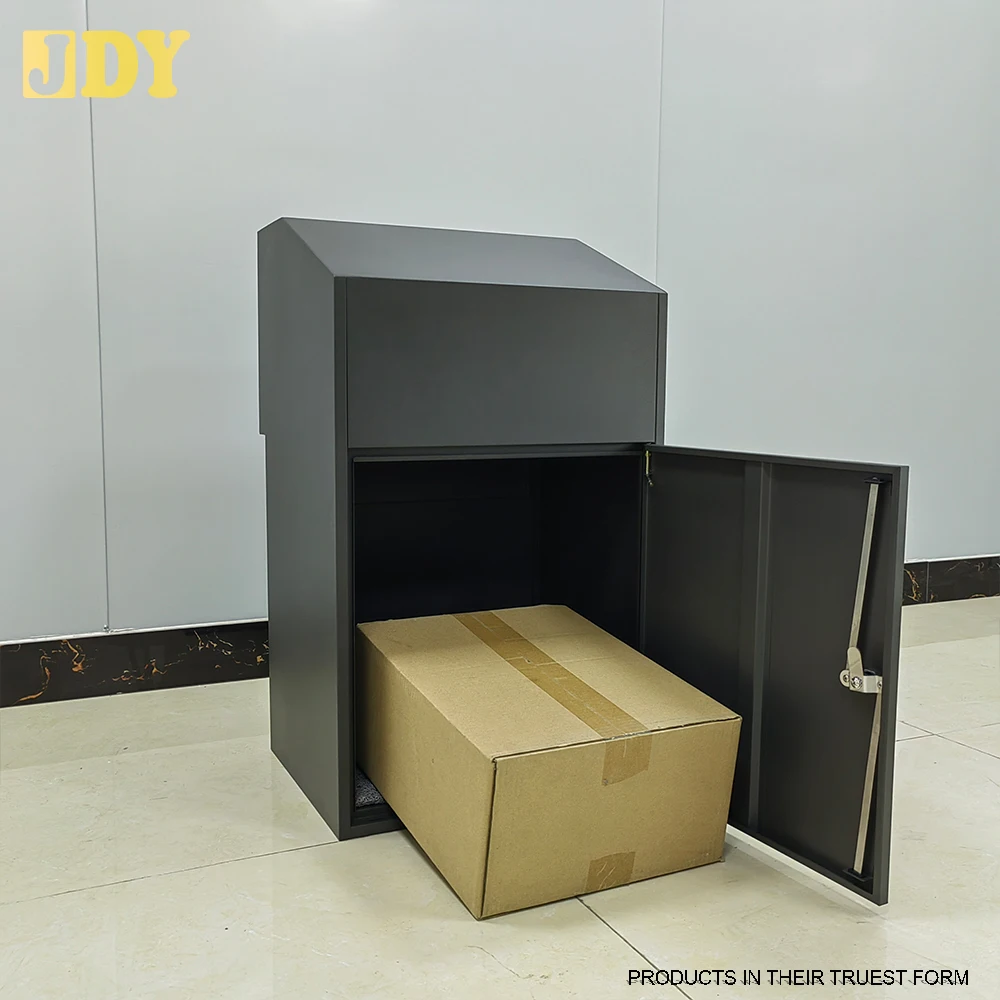 Door Mounted Key Lock Fence Mailbox Safe Locking Parcel Drop Box with Mail Boxes through the Door