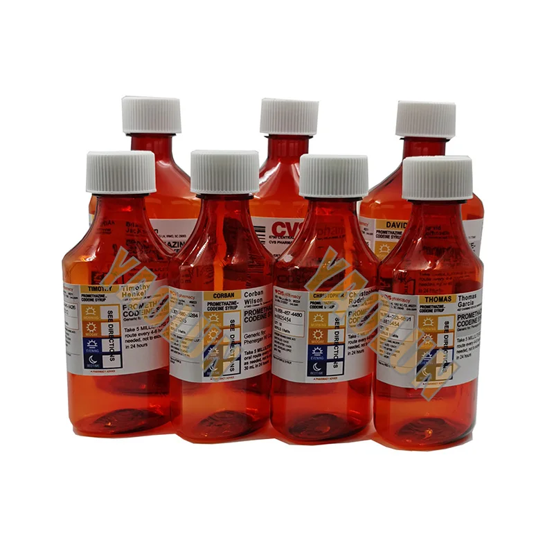 2025 Best Selling Free Shipping 4oz 6oz 8oz Oval Bottles with CVS Wockhardt Qualitest Hi Tech Akorn Adhesive Labels and CRC Cap