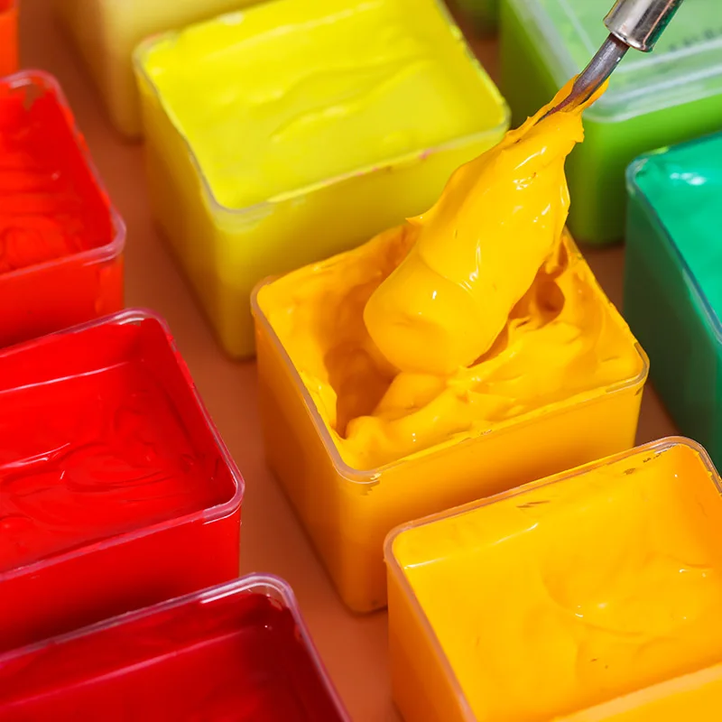 70 Colors 80ml Oem Factory  Hot Sell Cheap Gouache Jelly Custom Gouache Paint Colors