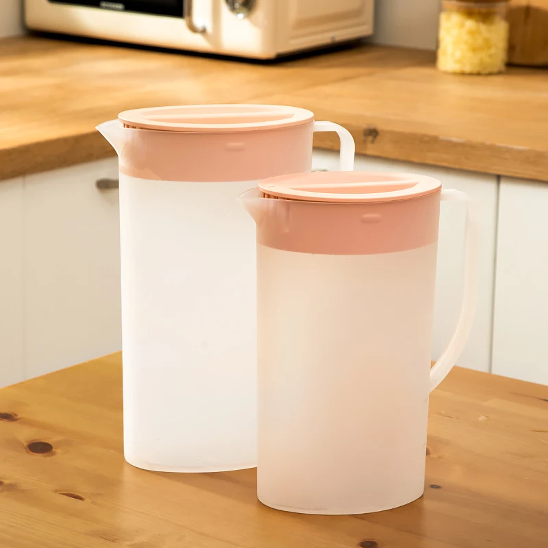 Clear Water Pitchers  Beer Drink Kettle Reusable Cold Drinking Jug Food Grade Plastic Cold Water Jug With Lid