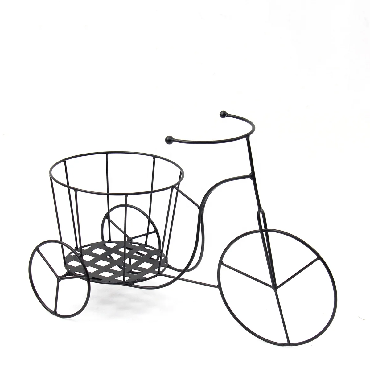 FUHUA new Decorative Small Tricycle Garden Bike Planter Iron Bicycle Planter Stand