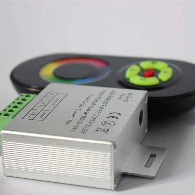 Светодиодный контроллер Magic Dream, цветной RGB-контроллер, 12 В постоянного тока, 24 В, 5 клавиш, в алюминиевом корпусе, сенсорный контроллер RGB RF для светодиодных лент, настенных светильников