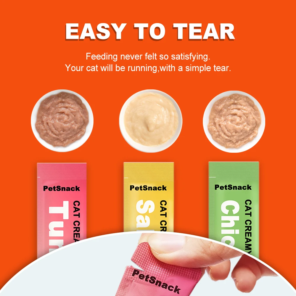 Cat Puree Chicken Cod Soft Oem Snacks Creamy Snack Cat Cat Wet Snack Licking Treat