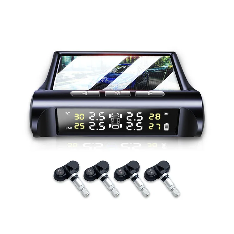 Tire Pressure Monitoring System, TPMS Tire Pressure Monitor System Colored Screen Universal Wireless LCD Display