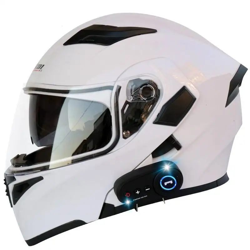 DECELEVEN Motorcycle Helmets Blue-tooth Casco Para Moto for Full Face Helmet Flip up Motorcycles