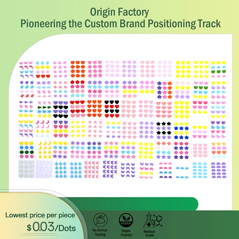 Oem Wholesale Private Label Miracle Acne Pimple Patch Spot Cover Facial Stickers Treatment Hydrocolloid Acne Pimple Patch