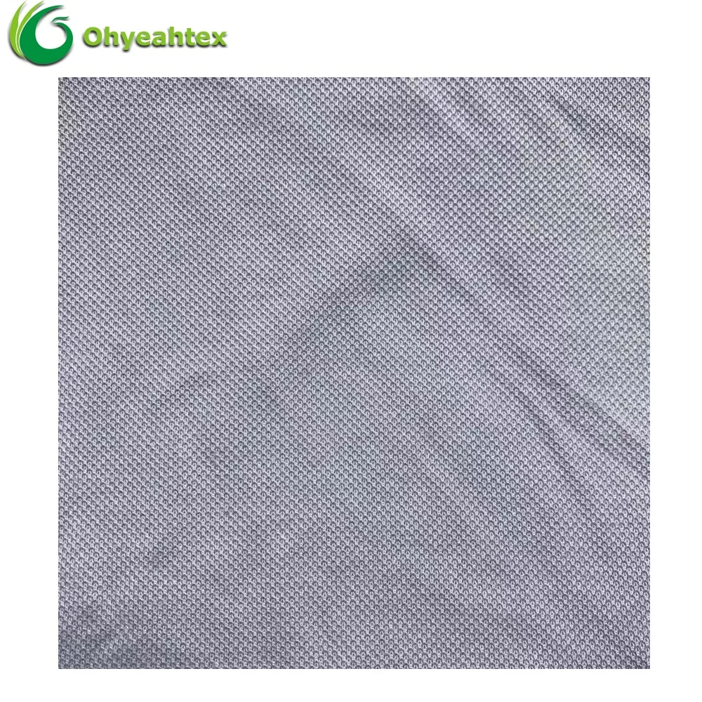 Eco-Friendly Knit Single Pique 70 30 Bamboo Cotton Fabric for Polo Shirt
