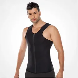 Men Hot Body Shaper Fitness Tank Top Neoprene Waist Trainer Sauna Sweat Vest